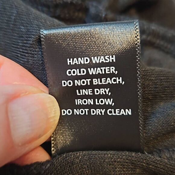 HYFVE Long Sleeve Surplice Top Drawstring Jumpsuit Black Medium - Picture 6 of 8